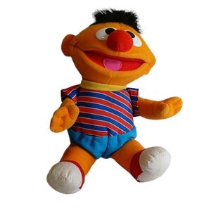 Vintage 1990’s Sesame Street “Tickle Me Ernie” Stuffed Plush //READ